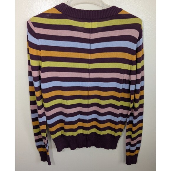 Pact Womens Sweater Classic Fine Knit 100% Organic Cotton Striped Size Small - Picture 3 of 10